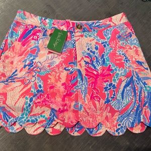 NEW LILLY PULITZER colette skort 2 aquadesiac light Pascha pink 2 NWT shorts